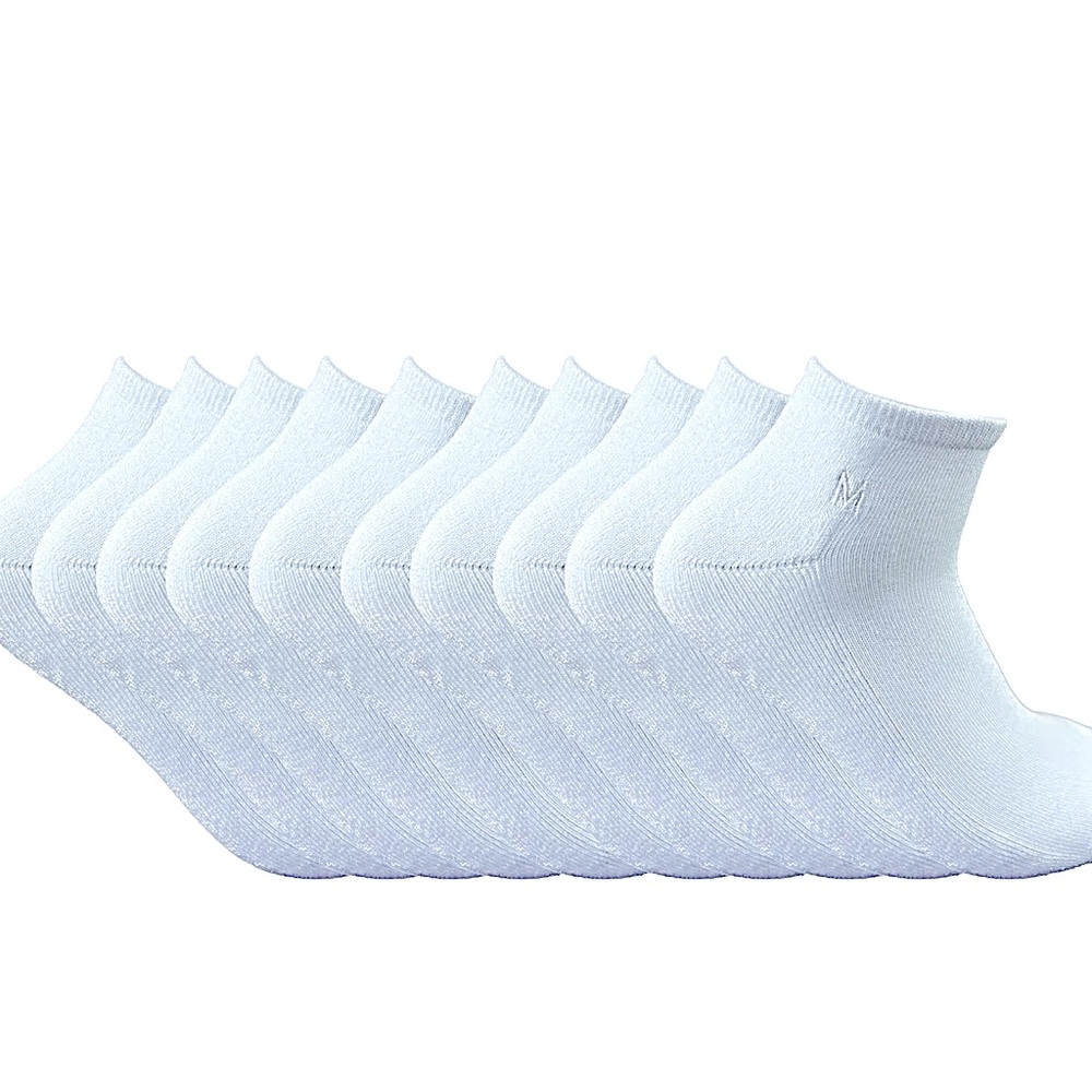 Organic Cotton Socks: 10 PACK Size 7-10 or 11-14
